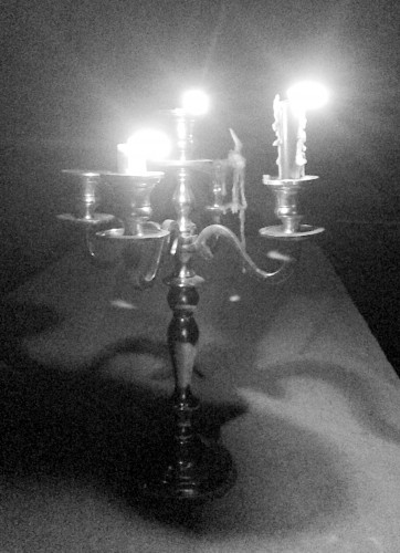 photo, art, noir et blanc, candélabre, chandelier, bougie, flamme, feu, lumière, bougies